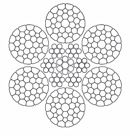 6x36 wire core compacted rope